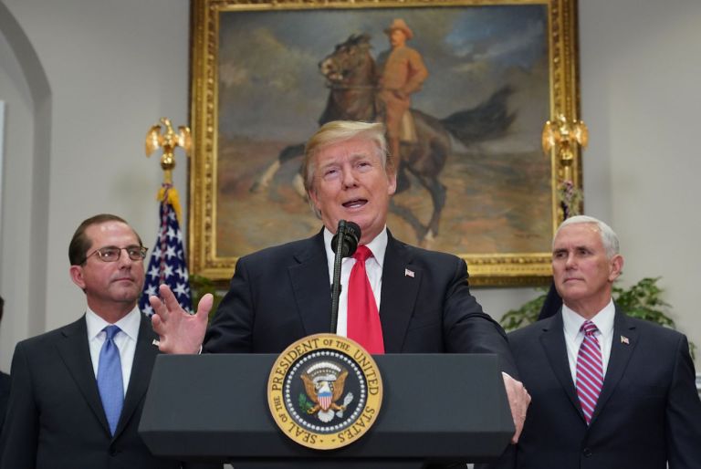 Trump Introduces New HHS Secretary, Avoids the O-Word