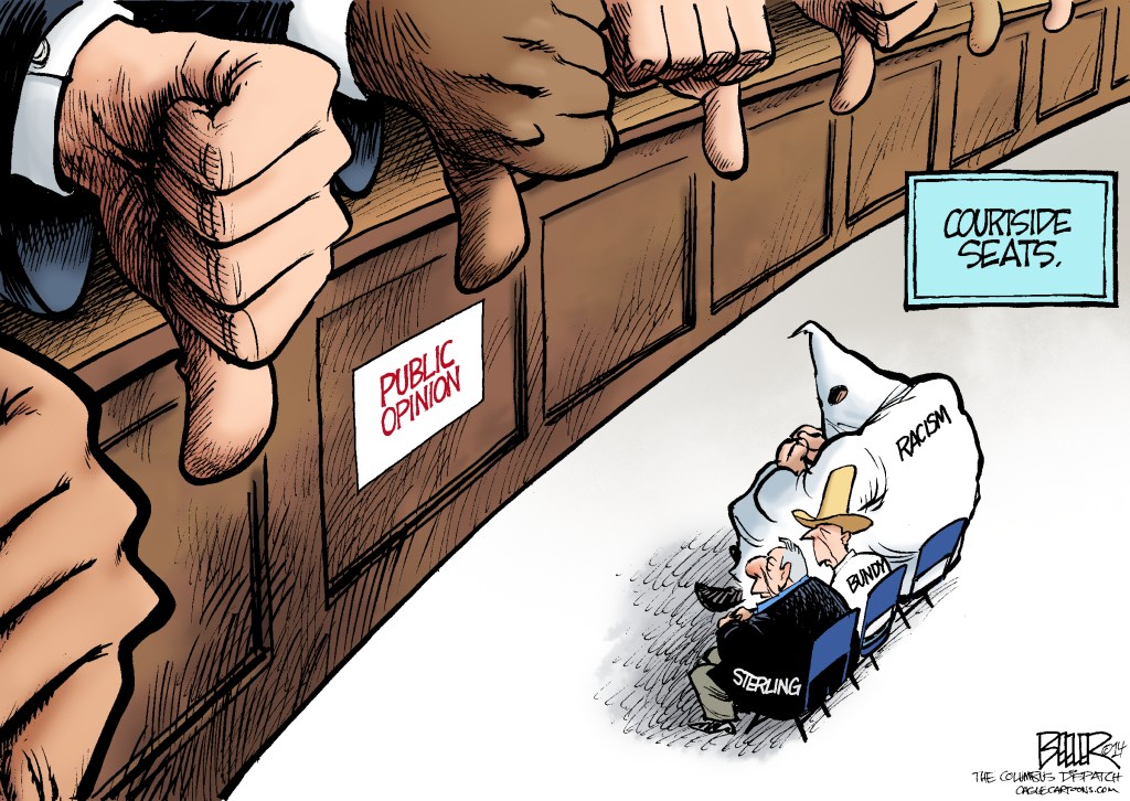 Editorial Cartoon: Courtside seats
