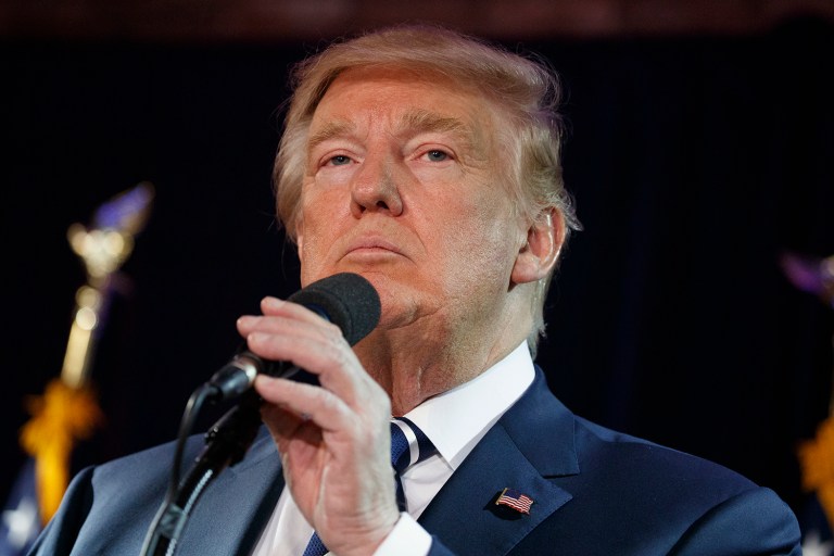 Trump suggests Democrats are holding a grudge against members of their own party who voted for him. (AP Photo/ Evan Vucci)