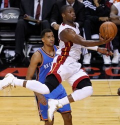 Heat lead Thunder 69-67 after 3 quarters