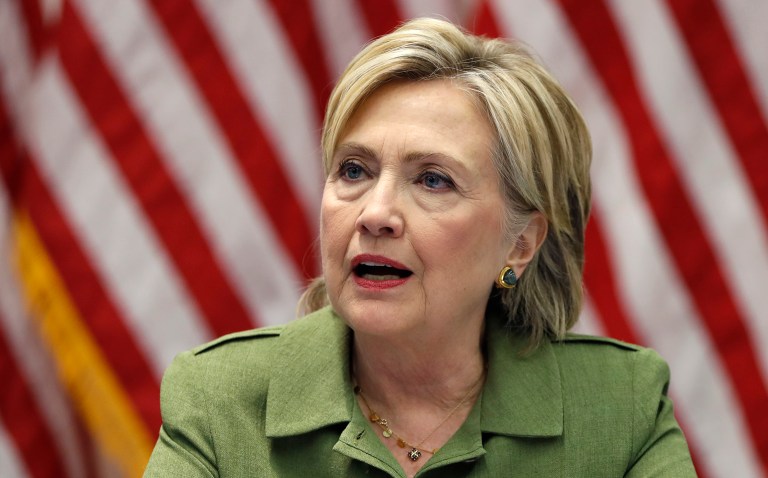 Judicial Watch, a conservative watchdog group, was ordered to serve Hillary Clinton with a written interrogatory by Oct. 14, according to court documents. (AP Photo/Carolyn Kaster)