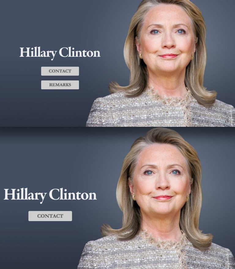 Hillary Clinton Quietly Scrubs ‘Remarks’ From Website