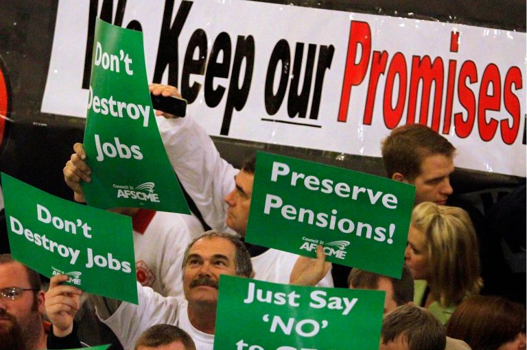 State lawmakers had not appropriated the money for the promised pay raises. (AP Photo/Seth Perlman)