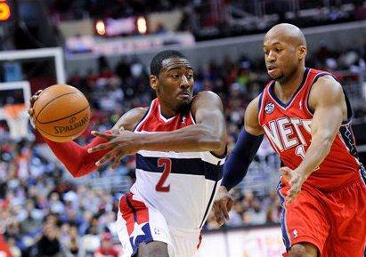 Washington Wizards point guard John Wall had 13 points, eight rebounds and six assists in Monday's loss to the Nets, but he shot just 3-for-13 from the field.