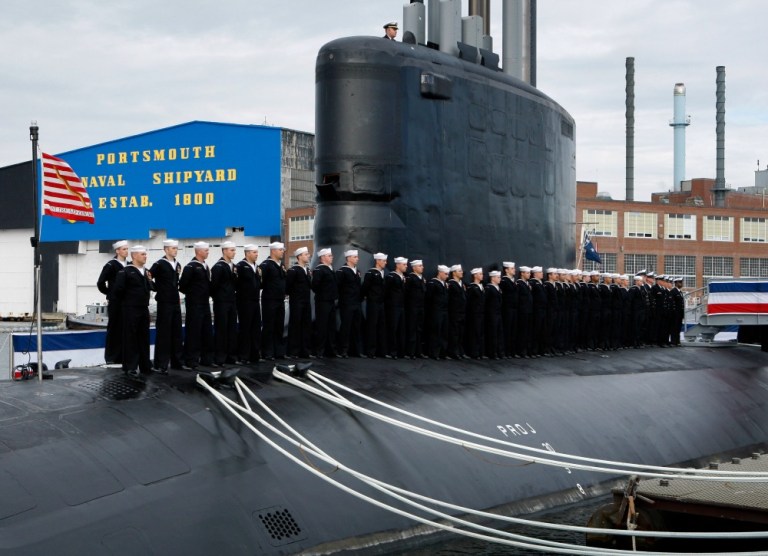 In total, the bill would pay for the construction of 10 new ships: two Virginia-class submarines, three destroyers, three littoral combat ships, one amphibious assault ship and the polar ice breaker. (AP Photo)