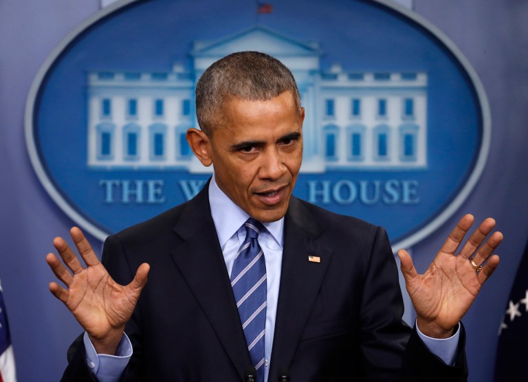President Obama blasted Republicans on Friday for disputing the legitimacy of CIA assessments about Russian interference in the election on Friday. (AP Photo/Pablo Martinez Monsivais)