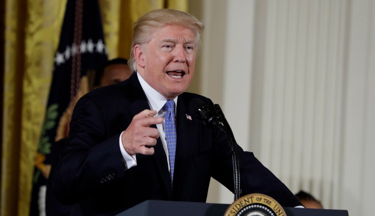 John Fluharty is taking himself ouut of consideration. (AP Photo/Evan Vucci)