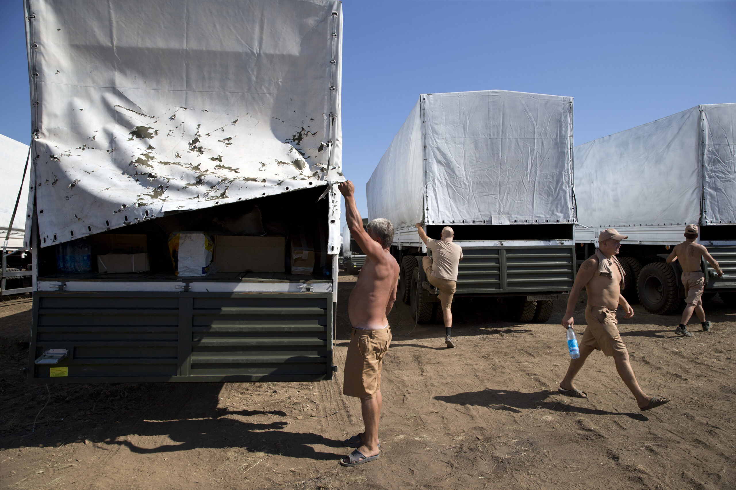 Russia denies its vehicles destroyed in Ukraine