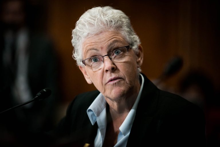 EPA Administrator Gina McCarthy testifies on Capitol Hill in Washington, Wednesday, Sept. 16, 2015, before the Senate Environment and Public Works Committee hearing on the Gold King Mine wastewater spill. (Graeme Jennings/Washington Examiner)