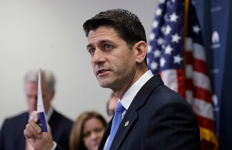 House Speaker Paul Ryan repeated a longstanding GOP call to repeal Affordable Care Act on Thursday, and rejected President Obama's call to expand his signature healthcare law. (AP Photo/Manuel Balce Ceneta)