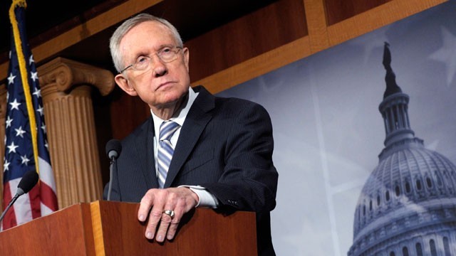 Senate Majority Leader Harry Reid's job could be in jeopardy because of Obamacare. AP Photo