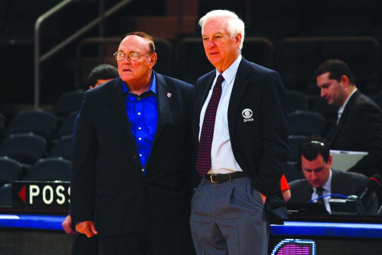 Chris Chambers/Getty Images
Bill Raftery, right, will be part of CBS' coverage of the NCAA tournament for the 28th straight year.