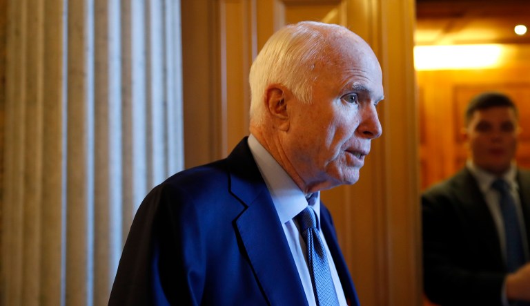 McCain previously lamented that the military 