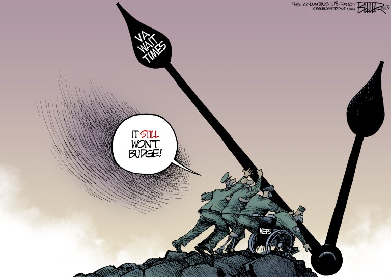 Editorial Cartoon: VA Wait Times