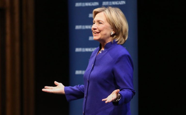 Hillary Clinton's newfound support for arming the opposition to Syria's Bashar Assad, along with her recent criticism of the Obama administration's handling of the crisis in Iraq, has earned her a sharp rebuke from the anti-war political action group MoveOn. (Photo by Adam Berry/Getty Images)