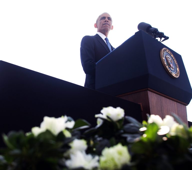 The president's foot-dragging and seeming lack of a coherent strategy for foreign policy, has likely led to the collapse of voter confidence in Democrats.ÃÂ (Getty images/Martin H. Simon)