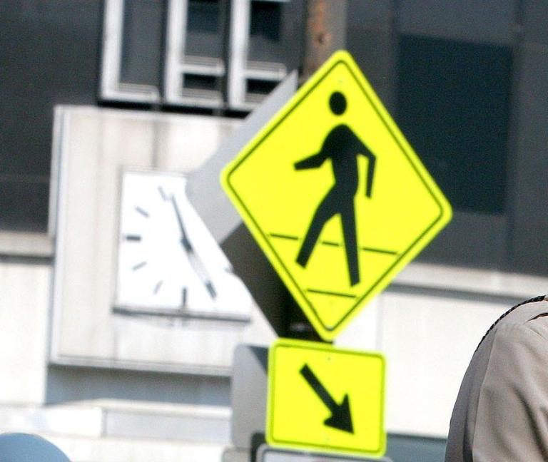 Street sign at a D.C.-area crosswalk (Photo: Greg Whitesell/Washington Examiner)