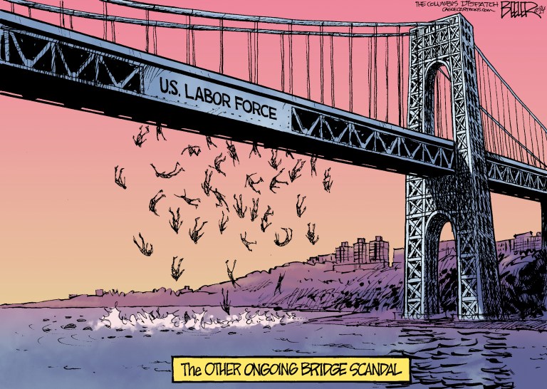 Editorial cartoon: The other bridge scandal
