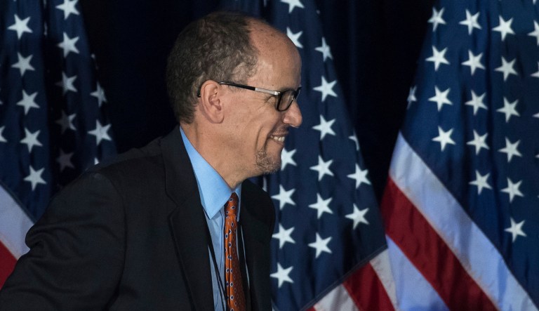 Democratic National Committee Chairman Tom Perez told reporters: 
