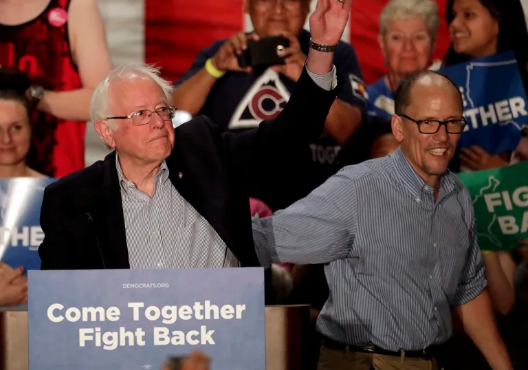 The drop in donations coincides with an effort by DNC Chair Tom Perez and Sen. Bernie Sanders, I-Vt., to rally support for the party. The two traveled the country on a 