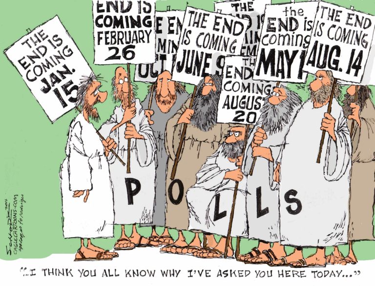 Editorial cartoon: The doomsayers