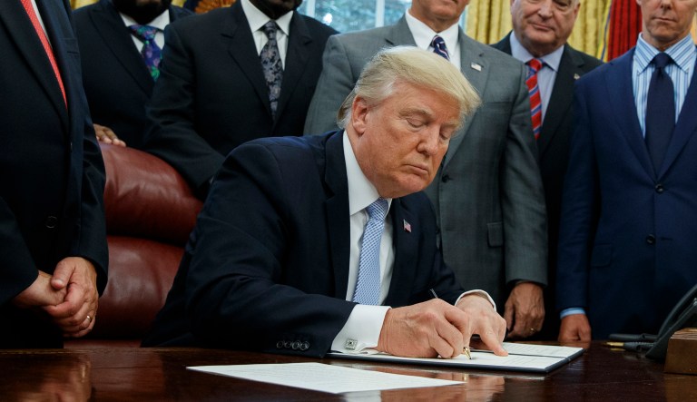 The 5th U.S. Circuit Court of Appeals deals with cases from Louisiana, Mississippi, and Texas. Most of the judges currently serving on the appeals court were nominated by Republican presidents. (AP Photo/Evan Vucci)