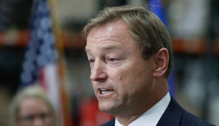 Heller has been committed to fighting through tough primary and general election campaigns to win his second full term. (AP Photo/John Locher)