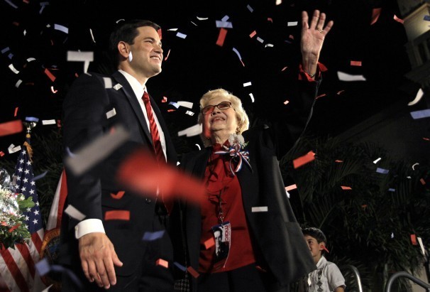 Florida Sen. Marco Rubio is stepping back into the 2016 presidential race. AP Photo