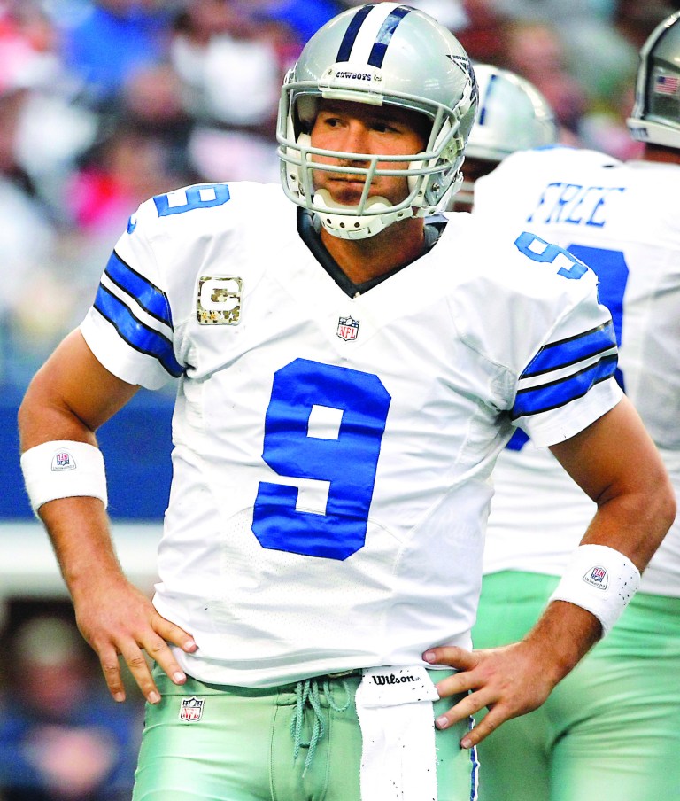 Brandon Wade/AP
Dallas Cowboys quarterback Tony Romo hasn't thrown an interception in three straight games.