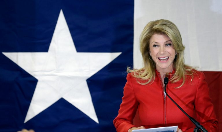 Texas Sen. Wendy Davis speaks to supporters at her campaign headquarters, in Fort Worth, Texas, in this March 4, 2014 file photo. (AP Photo/LM Otero, File)
