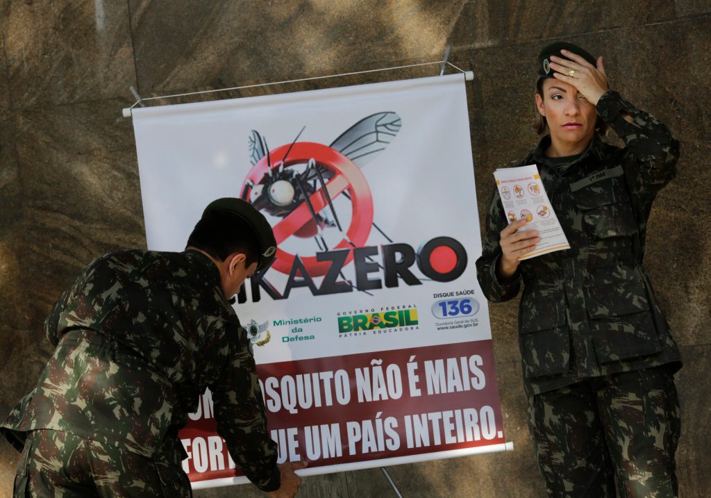 33 troops infected with Zika