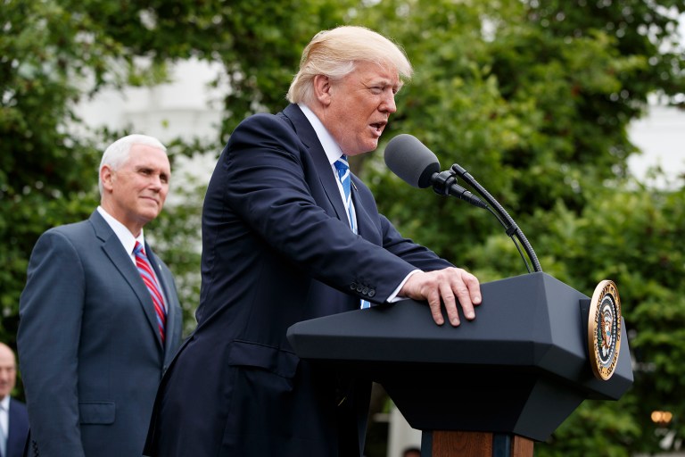 A House Freedom Caucus source said the White House had promised conservative members the bill would not undergo any additional changes at this point. (AP Photo/Evan Vucci)