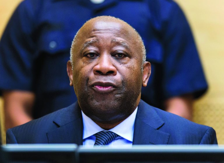 Former Ivory Coast President Laurent Gbagbo attends a confirmation of charges hearing at the International Criminal Court (ICC) in The Hague, Netherlands, Tuesday Feb. 19, 2013. ICC prosecutors will begin laying out a summary of their evidence to allow judges to decide if it is strong enough to merit putting Gbagbo on trial for crimes against humanity allegedly committed after disputed 2010 presidential elections. (AP Photo/Michael Kooren, Pool)