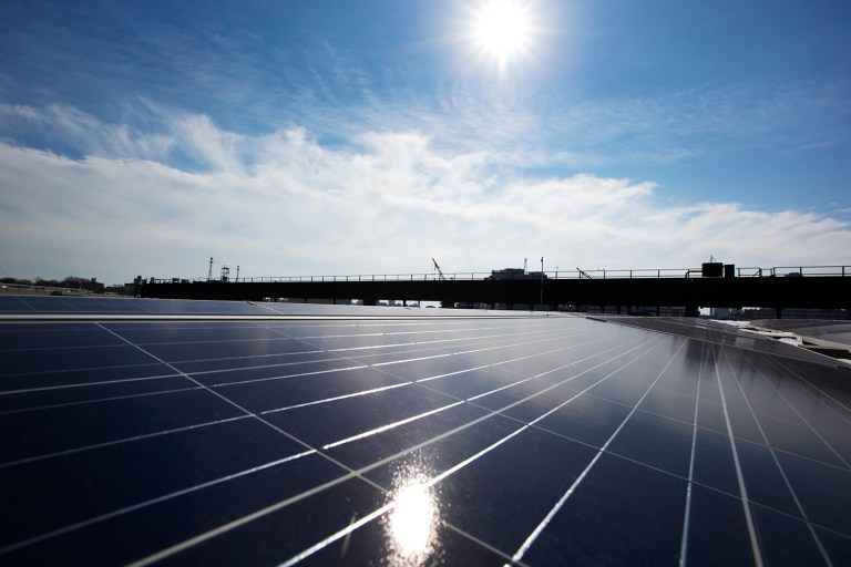The resolution, introduced Wednesday, pushes innovation to develop more clean energy. (AP Photo/Mark Lennihan)