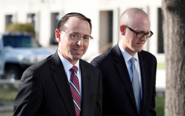 Rosenstein, 52, is the only U.S. attorney from the George W. Bush administration who is still in office. (AP Photo/Alex Brandon)