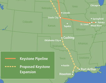Enviros to block southern half of Keystone XL