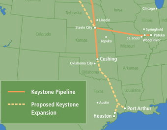 Enviros to block southern half of Keystone XL