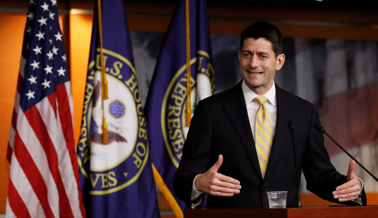 House Speaker Paul Ryan defended not defunding Planned Parenthood in the spending bill Congress will vote on this week. (AP Photo/Manuel Balce Ceneta)