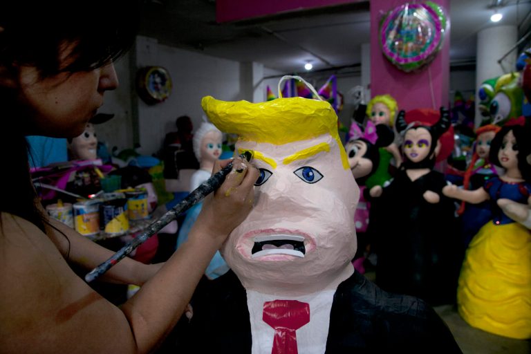 AÂ pinata depicting Donald Trump, pictured above.Â Liberal and conservative pundits alike have been experiencingÂ Trump Derangement Syndrome, bashing the billionaire candidate when they can. (AP Photo/Marco Ugarte, File)