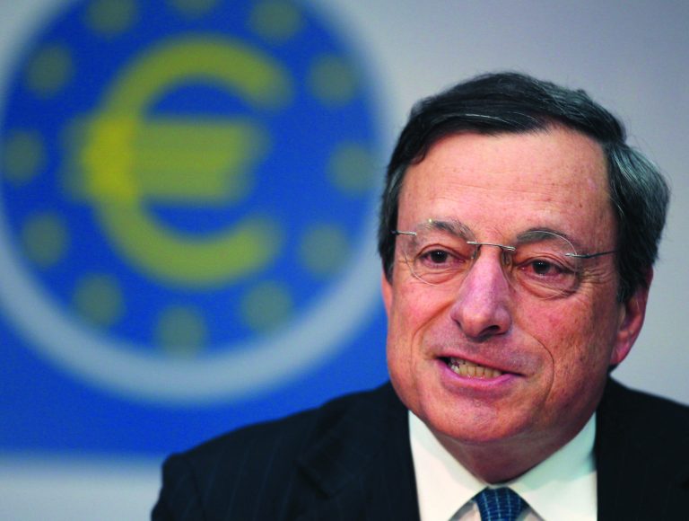 President of European Central Bank Mario Draghi addresses the media during a news conference in Frankfurt, Germany, Thursday, Aug. 2, 2012, following a meeting of the ECB governing council concerning the further strategies in the European financial crisis. (AP Photo/Michael Probst)