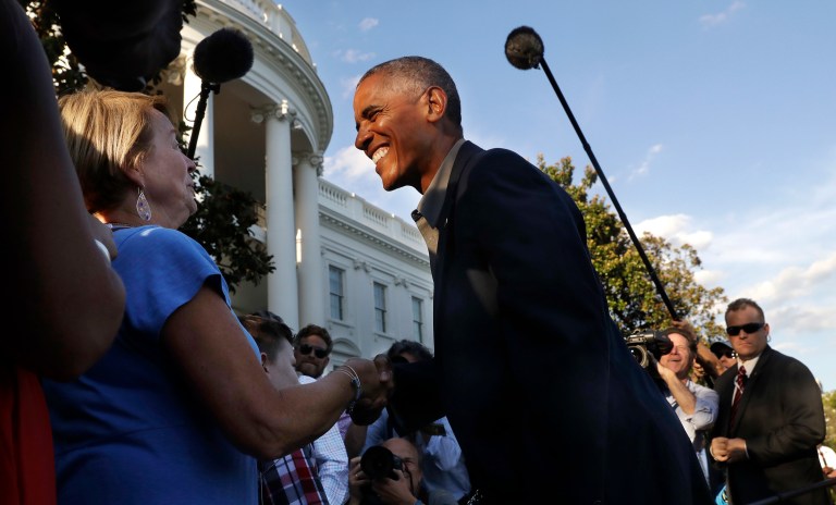 President Obama on Friday will expand a marine national monument off the Northwest Hawaiian Islands to make it the world's largest marine protected area, encompassing nearly 600,000 square miles and thousands of species of sea life, including endangered sea turtles, whales and black coral beds. (AP Photo/Jacquelyn Martin)