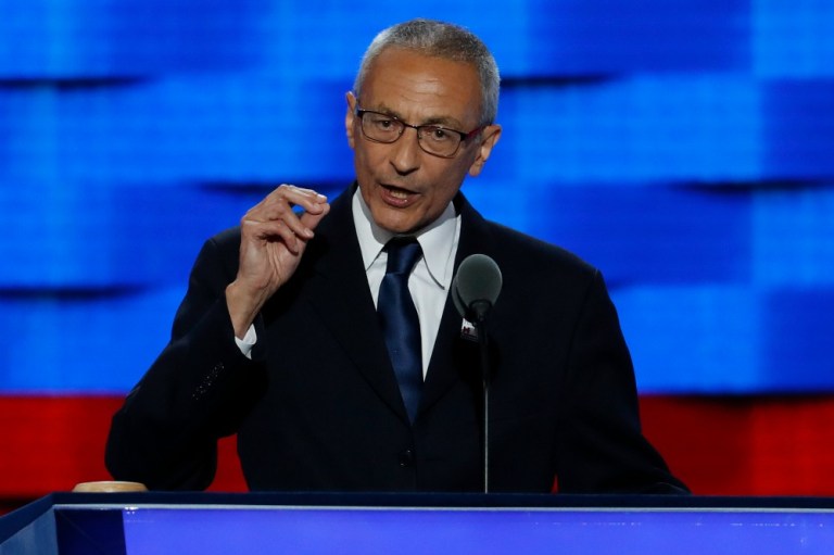 The emails showed John Podesta favoring billionaire climate activist Tom Steyer to serve as secretary of energy, while a name the campaign was considering, General Electric CEO Jeff Immelt, be scratched from the list. (AP Photo)
