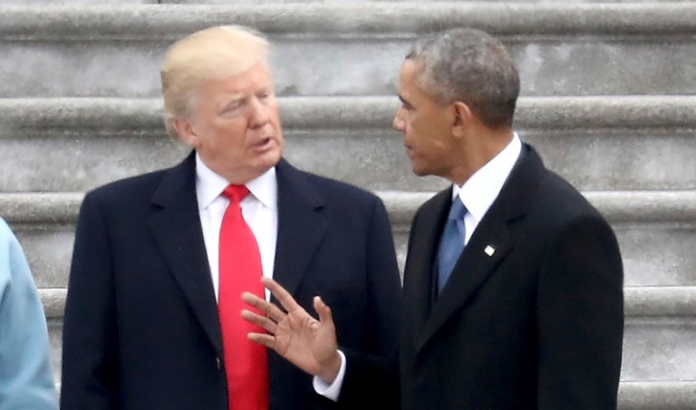 Questions about Russia's pre-election activities follow Trump's team well beyond the inquiry former President Barack Obama ordered his intelligence community to conduct before Inauguration Day. (Rob Carr/Pool Photo via AP)