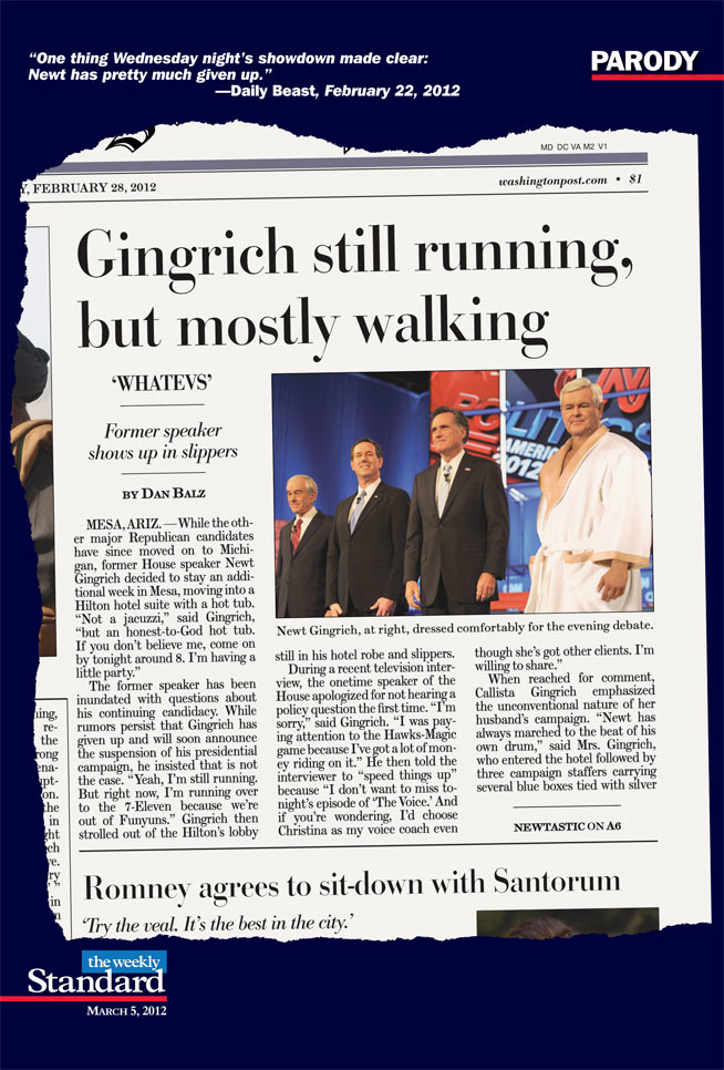 Newt slips into something more comfortable