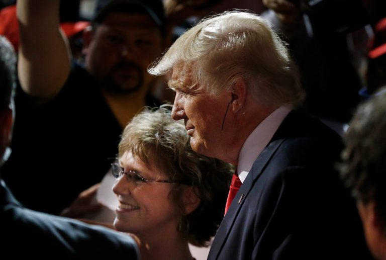 Donald Trump plans to woo women into supporting him by doubling down on his national security talking points. (AP Photo/Robert F. Bukaty)