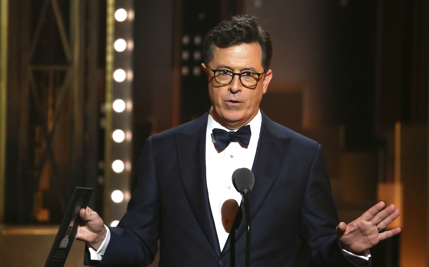 Stephen Colbert says he is ‘considering a run for president in 2020’ while in Russia