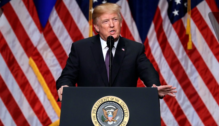 President Trump says his new national security strategy puts 