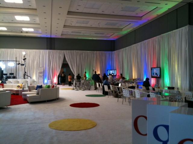 Behind the scenes, before the debate