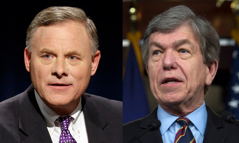 The Susan B. Anthony List said it is aiming to reach 550,000 abortion-opposing voters in North Carolina and Missouri who need to be persuaded to turn out on Election Day and vote for Republican Sens. Richard Burr and Roy Blunt, who are in tough battles for their seats. (AP Photos)