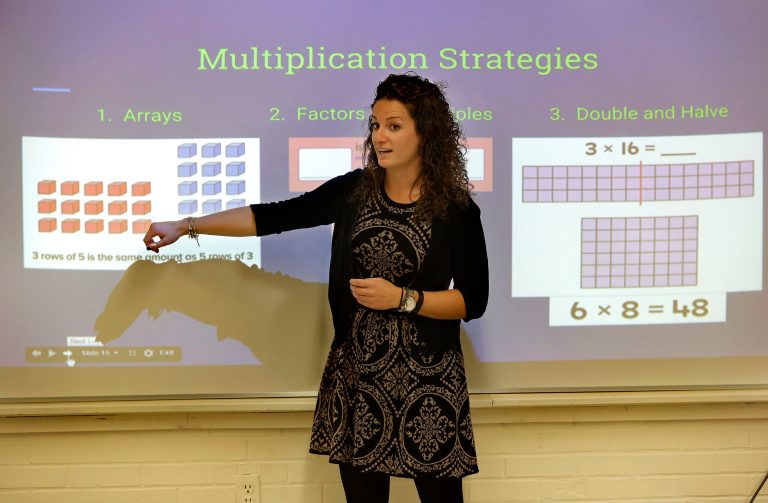 Common Core math standards have drawn the ire of math professors in Kentucky's public universities. (AP Photo/Steven Senne)